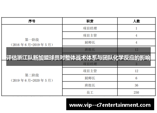 评估浙江队新加盟球员对整体战术体系与团队化学反应的影响